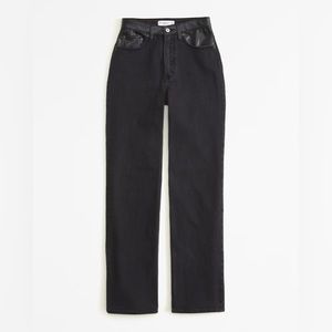 Abercrombie and Fitch, 90s straight ultra high-rise mixed fabric size 31